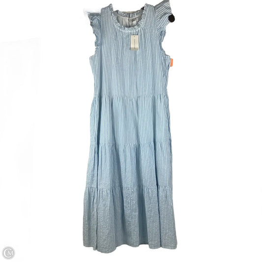 Dress Casual Midi By Charter Club In Blue, Size: M