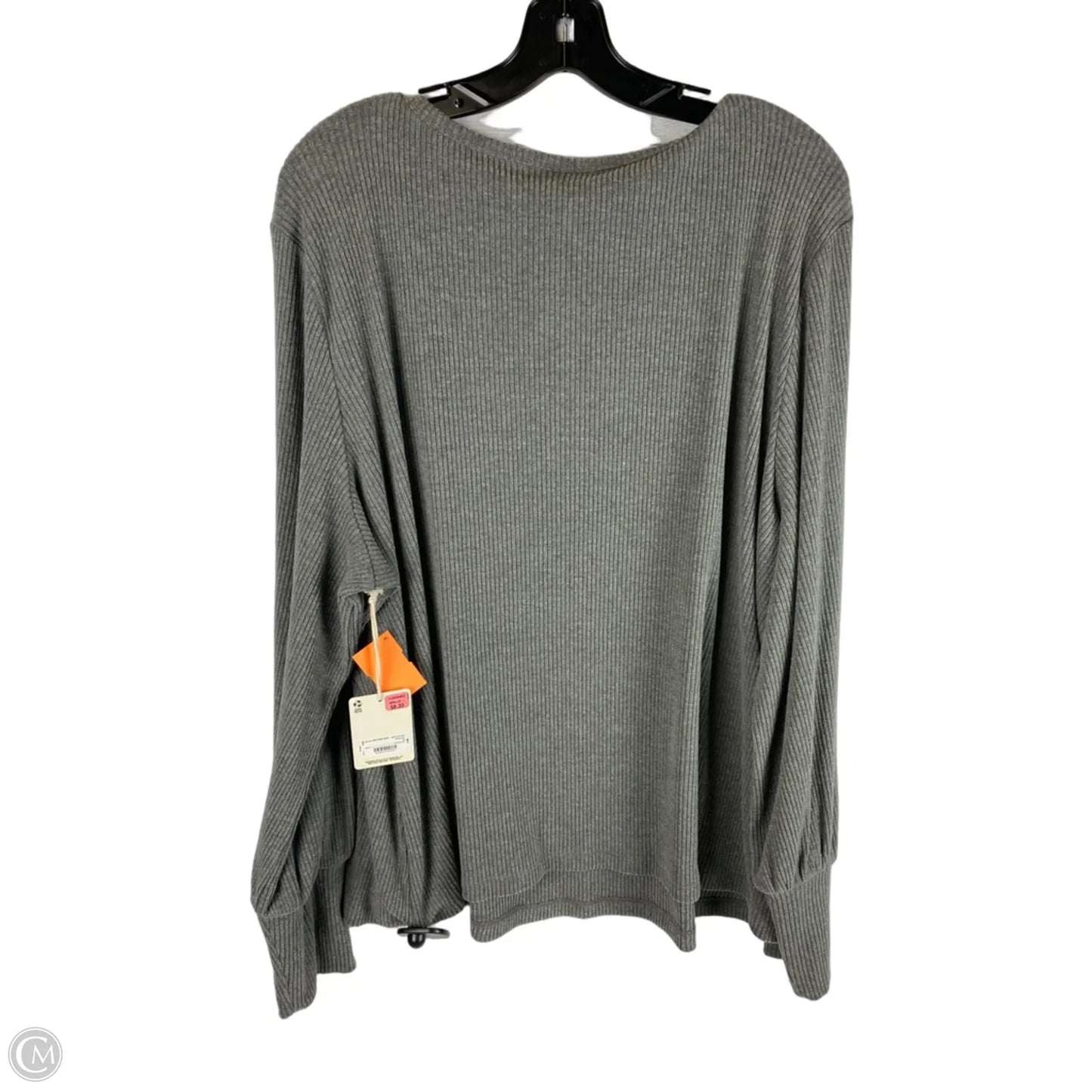 Top Long Sleeve By Ana In Grey, Size: 3x
