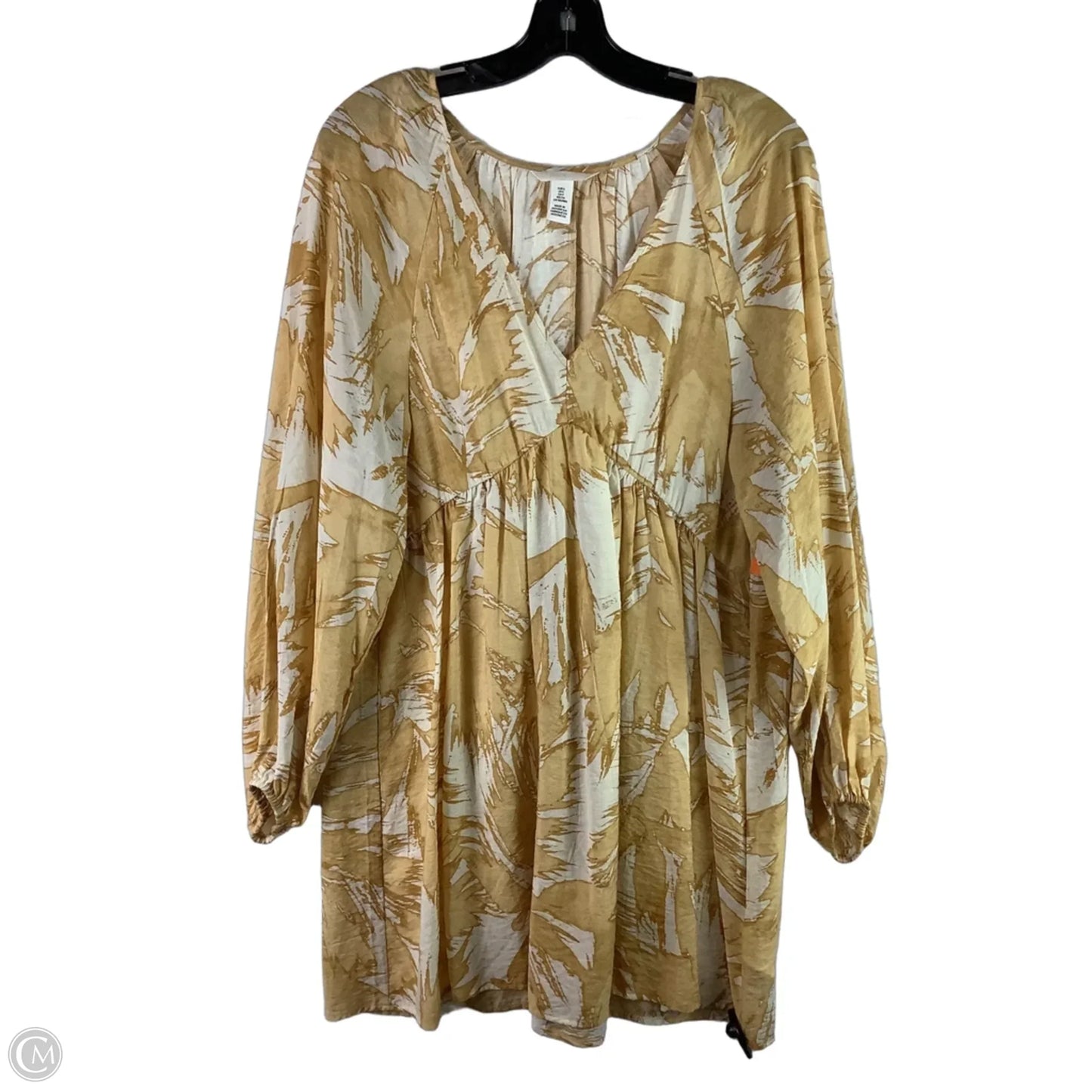 Dress Casual Short By H&m In Yellow, Size: S