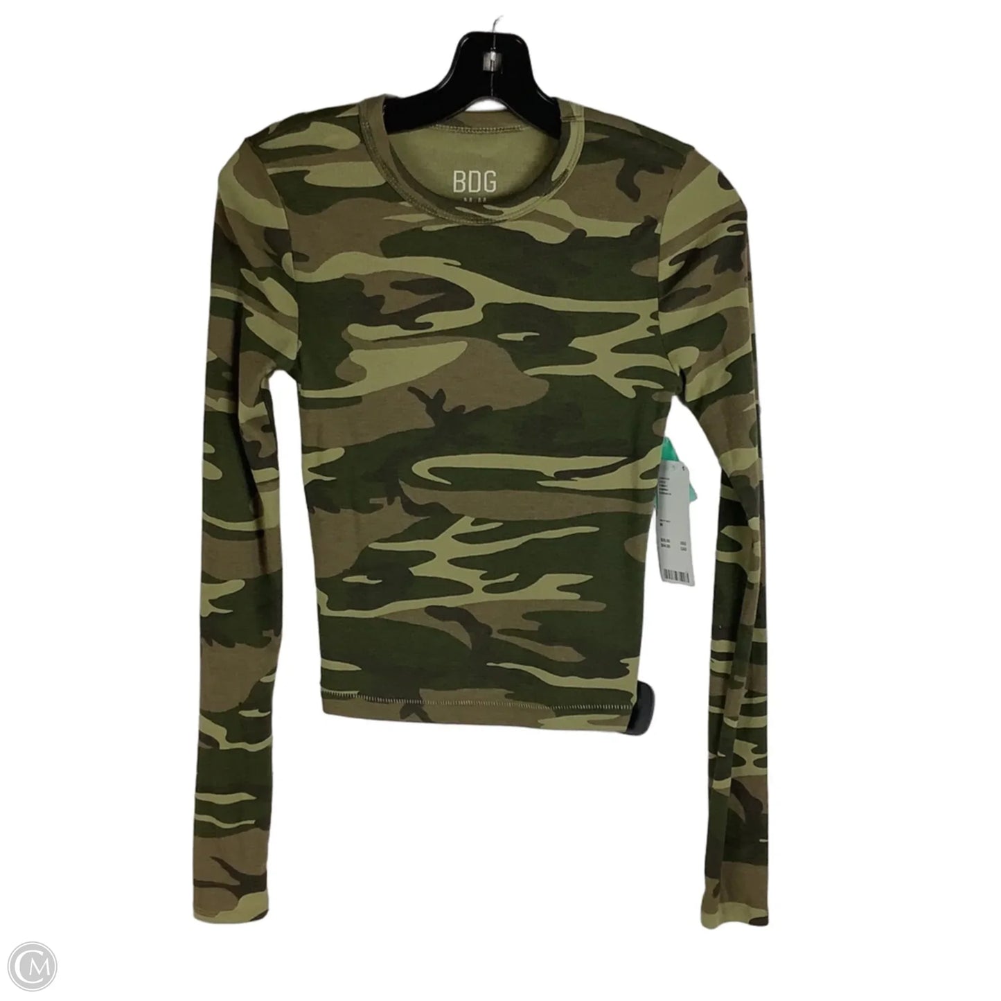 Top Long Sleeve Basic By Bdg In Camouflage Print, Size: M