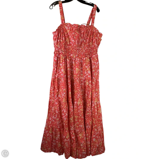 Dress Casual Maxi By J. Crew In Floral Print, Size: Xl