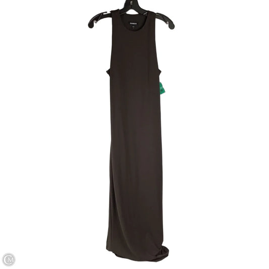 Dress Casual Maxi By Express In Brown, Size: S