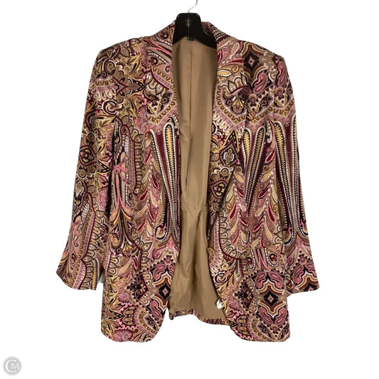 Blazer By Express In Paisley Print, Size: L