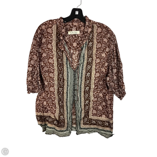 Top Short Sleeve By We The Free In Brown, Size: S