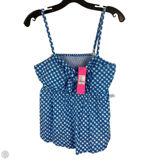Top Sleeveless Designer By Lilly Pulitzer In Blue, Size: 6
