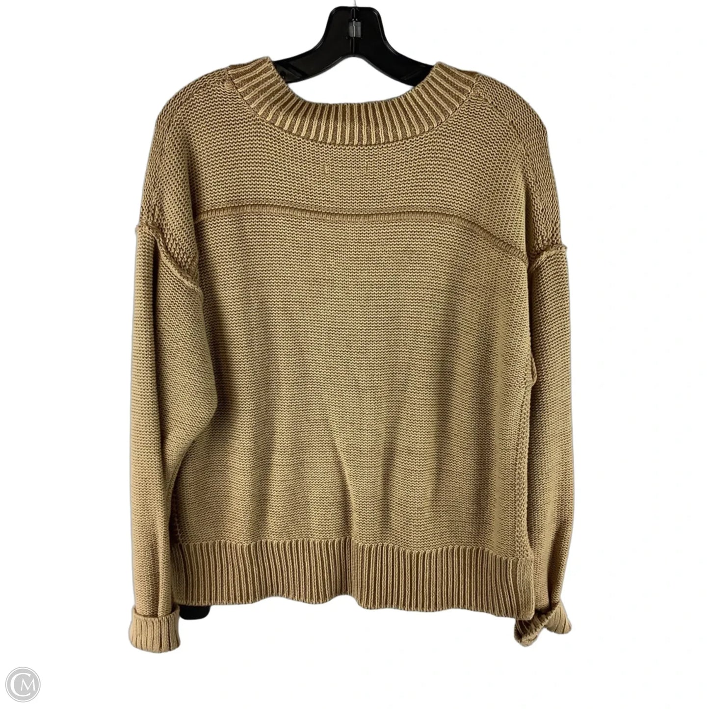 Sweater By American Eagle In Tan, Size: Xs (oversized)