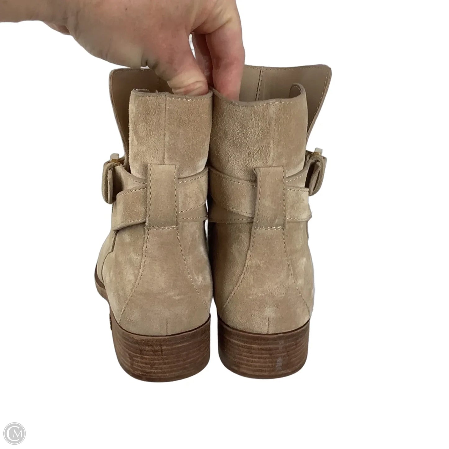 Boots Designer By Tory Burch In Brown, Size: 9