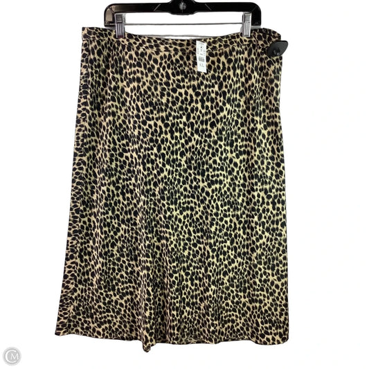 Skirt Maxi By J. Crew In Animal Print, Size: Xl
