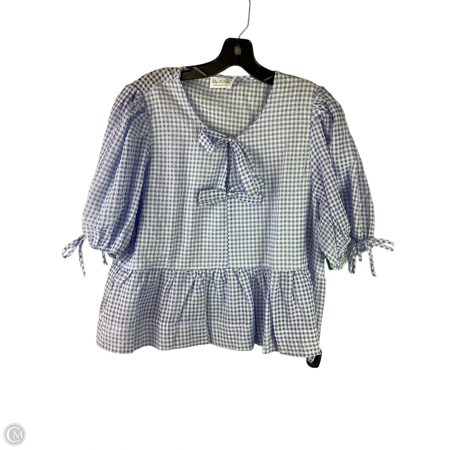 Top Short Sleeve By Cmc In Blue, Size: Xl