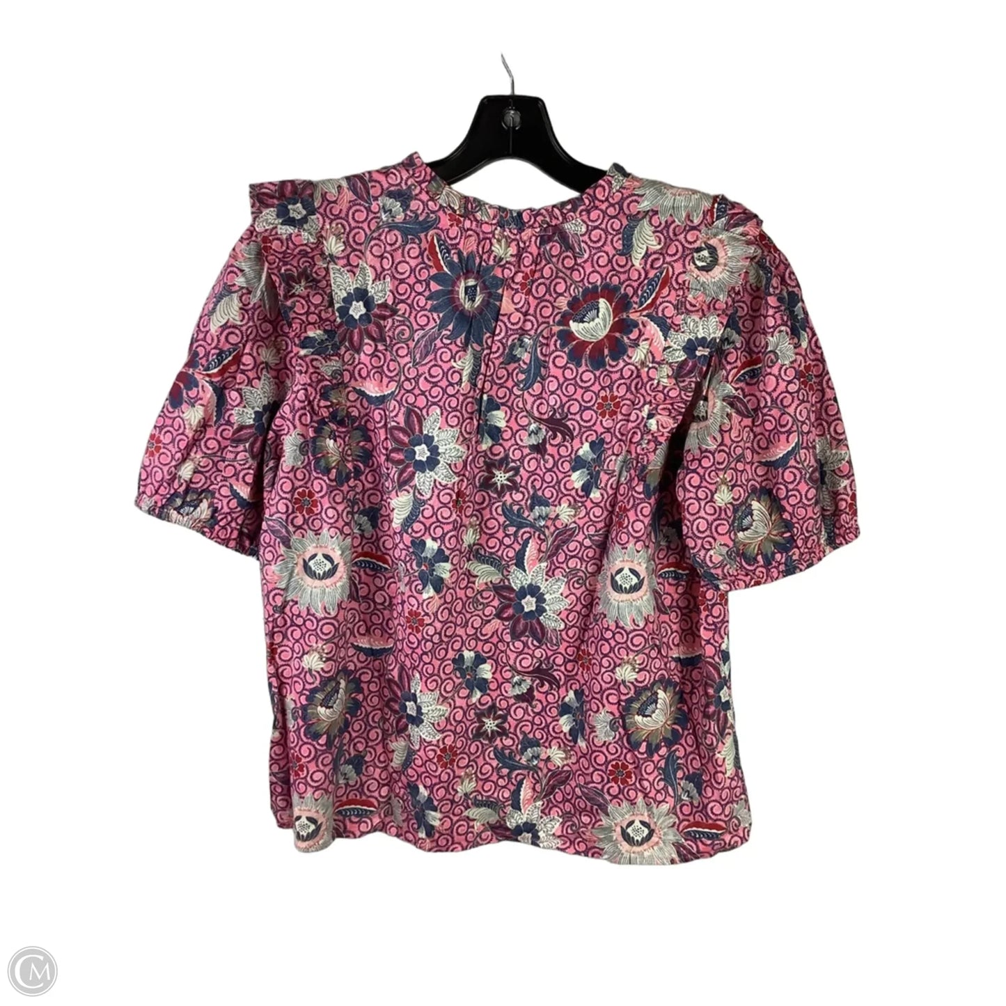 Top Short Sleeve By Loft In Pink, Size: M