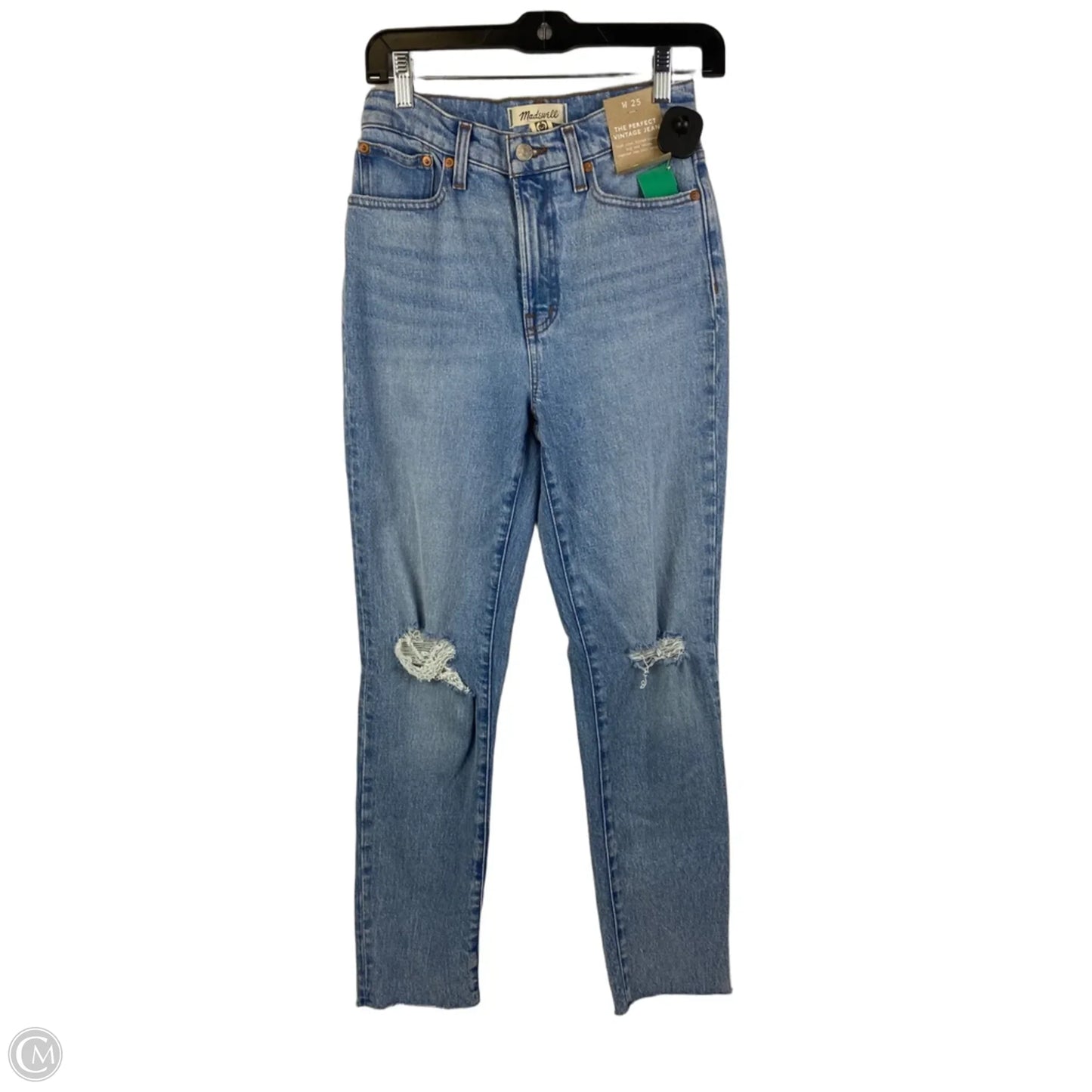 Jeans Straight By Madewell In Blue Denim, Size: 2