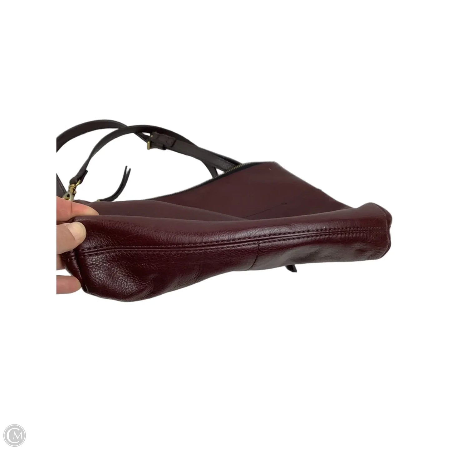 Crossbody Leather By Fossil, Size: Medium