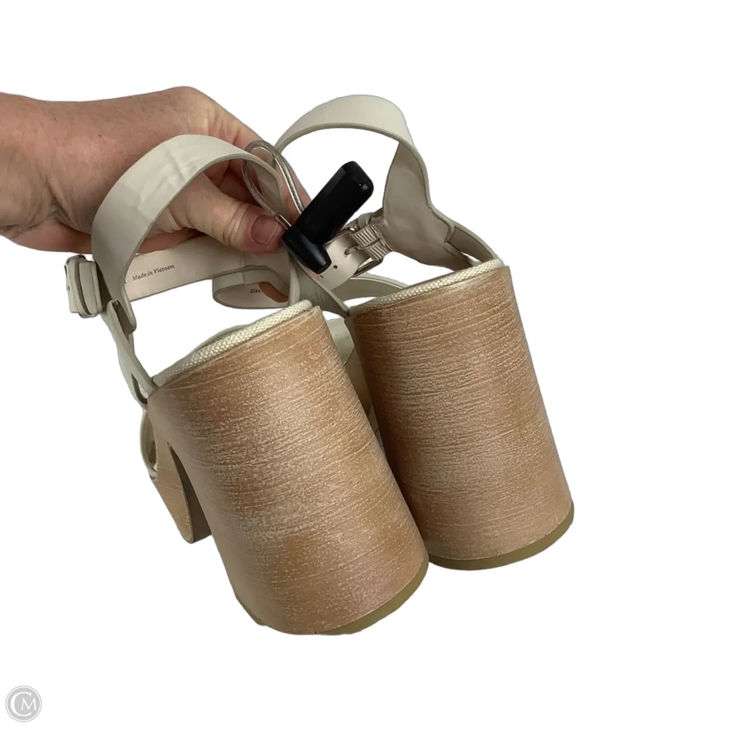 Sandals Heels Block By Dolce Vita In Cream, Size: 11