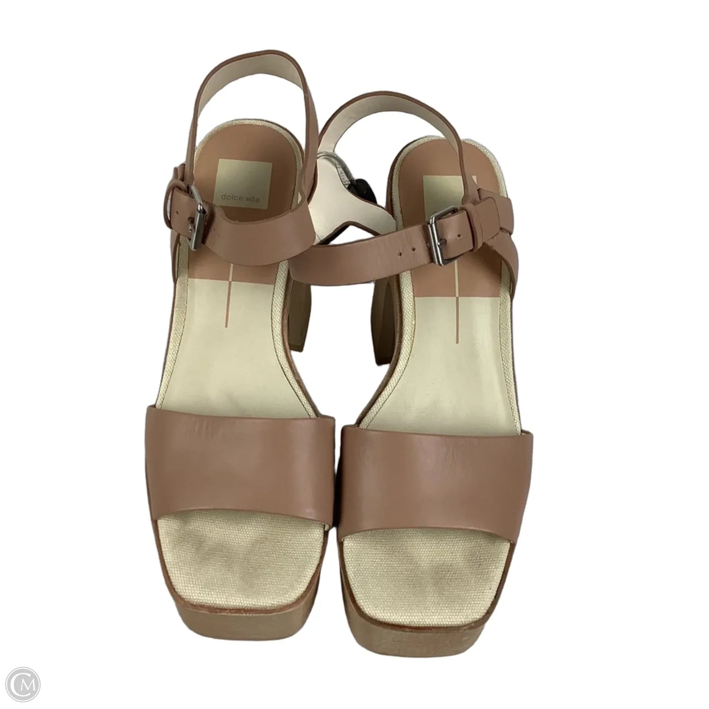 Sandals Heels Block By Dolce Vita In Tan, Size: 11