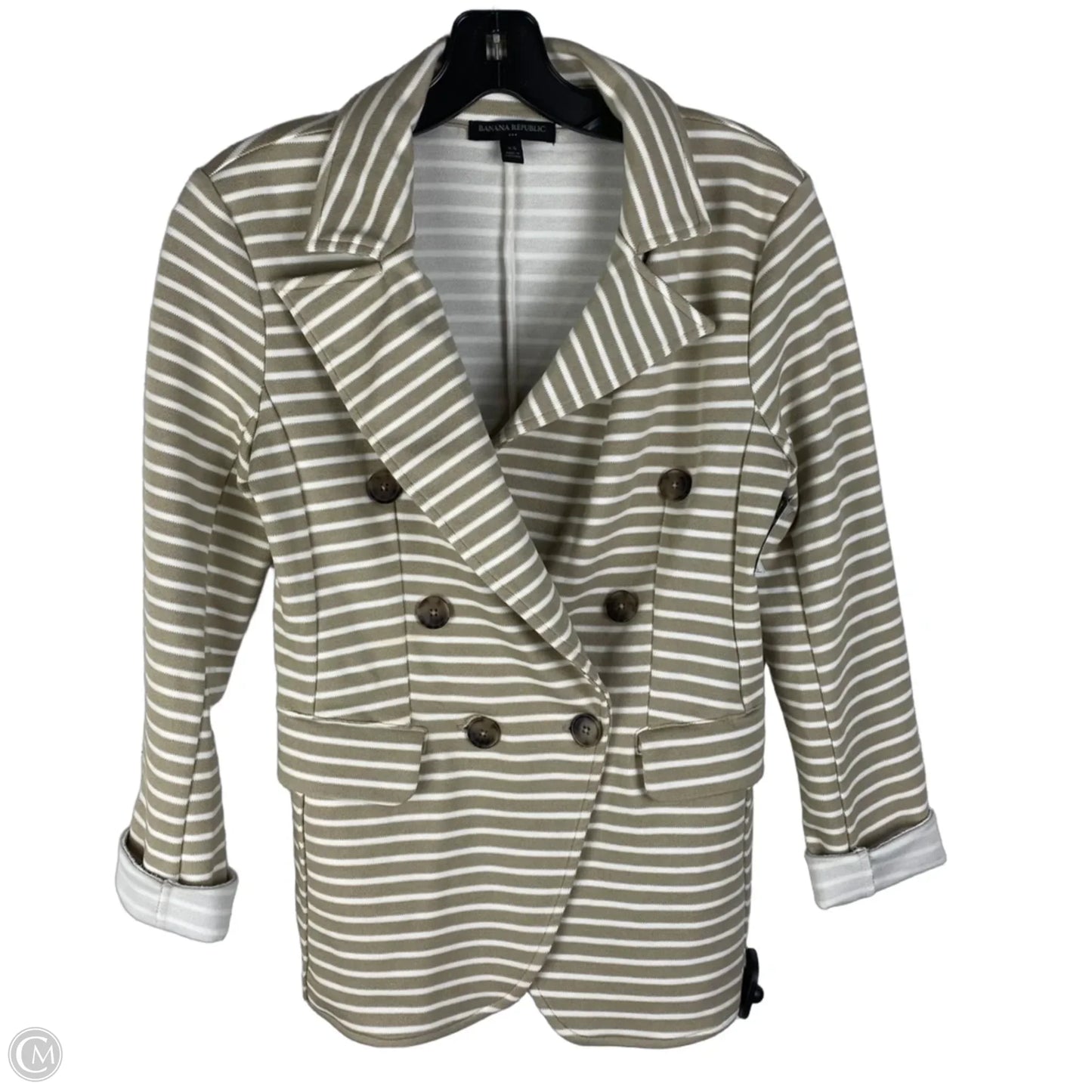 Blazer By Banana Republic In Striped Pattern, Size: Xs
