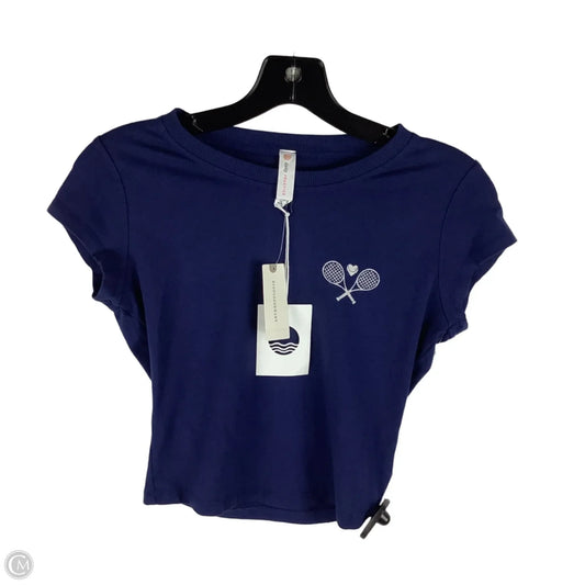 Top Short Sleeve By Daily Practice By Anthropologie In Blue, Size: Xxs