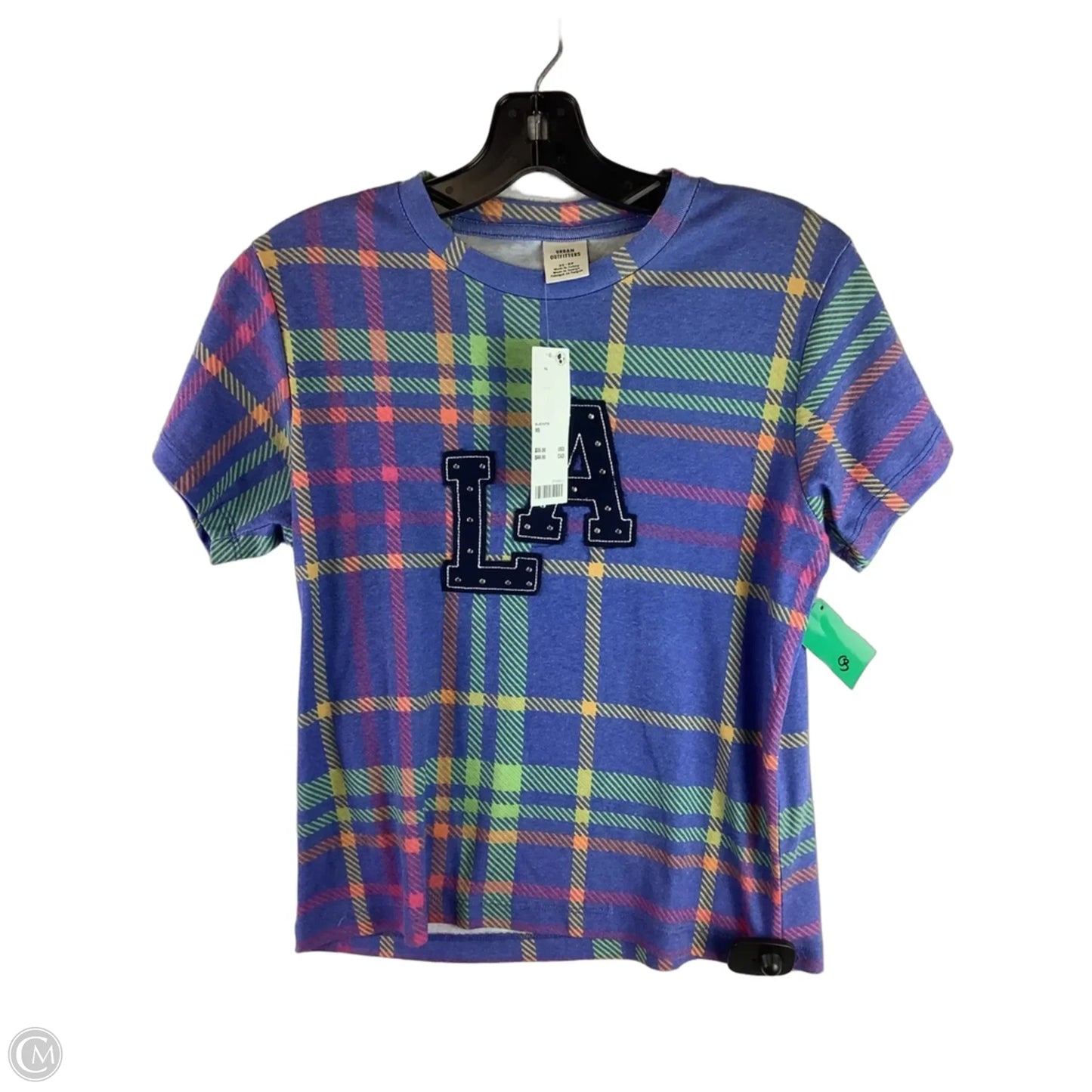 Top Short Sleeve By Urban Outfitters In Blue, Size: Xs