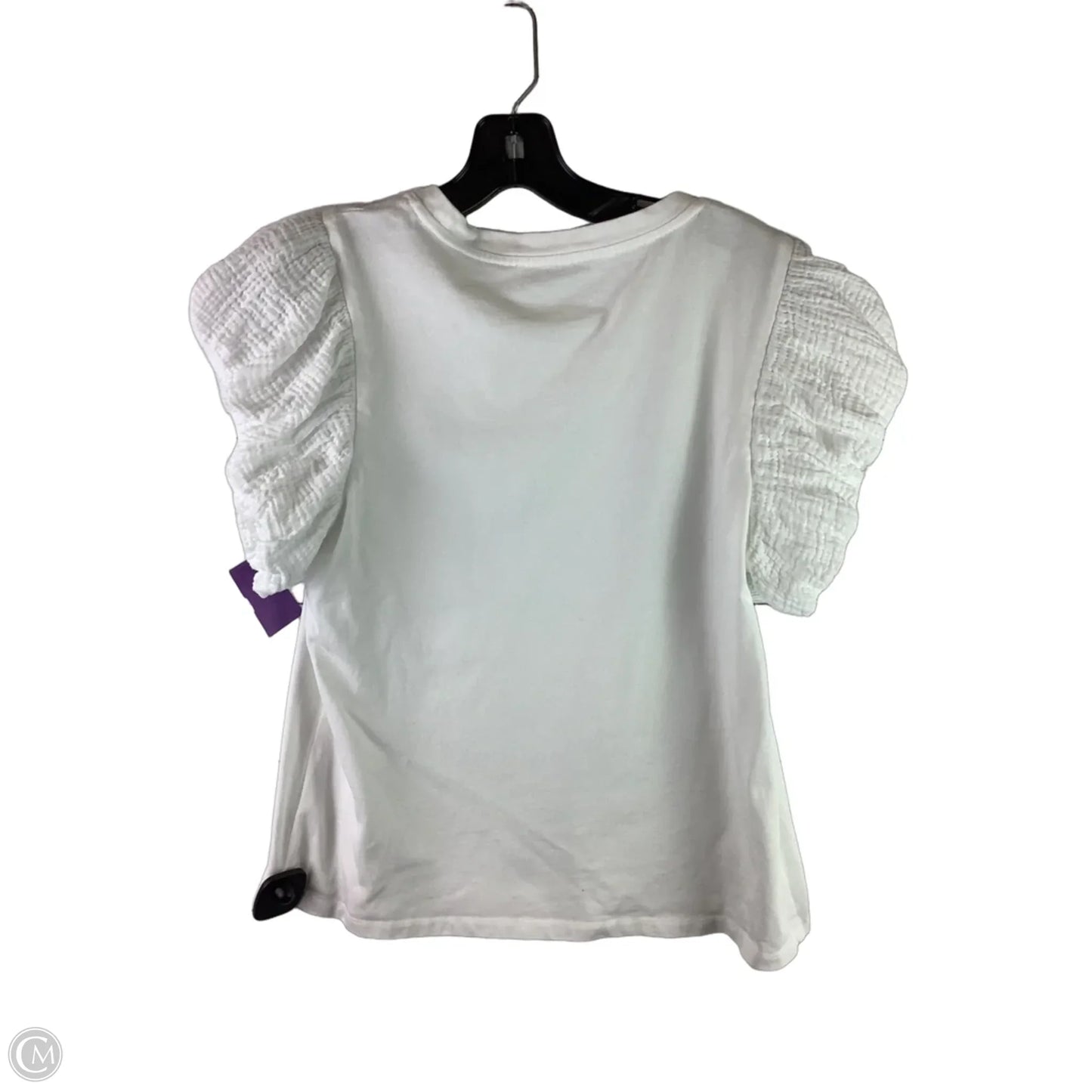 Top Short Sleeve By English Factory In White, Size: M
