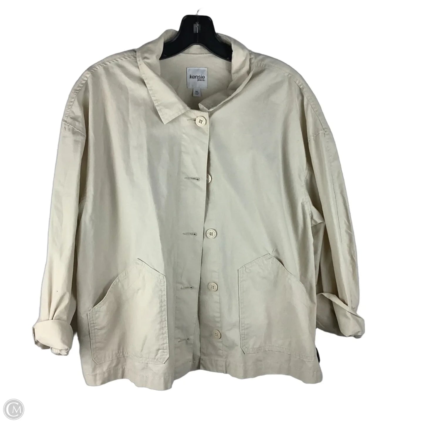 Jacket Other By Kensie In Cream, Size: Xl
