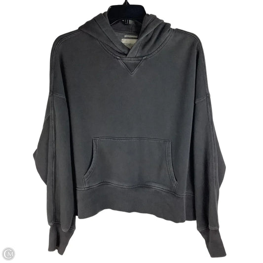 Sweatshirt Hoodie By Abercrombie And Fitch In Grey, Size: S