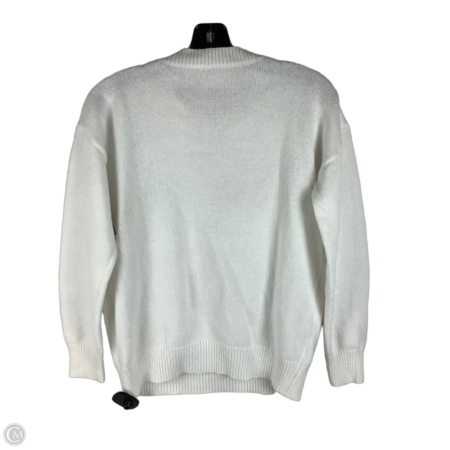 Sweater By Clothes Mentor In White, Size: S