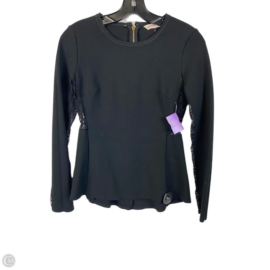 Top Long Sleeve By Rebecca Taylor In Black, Size: 2