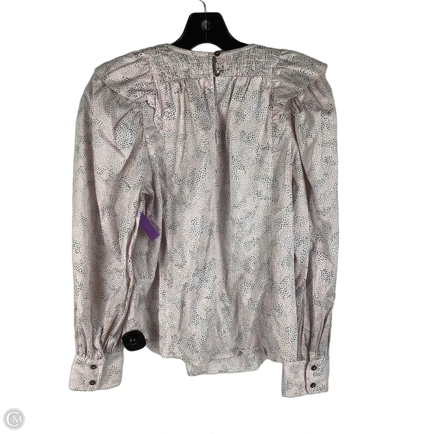 Top Long Sleeve By Rebecca Taylor In Pink, Size: S
