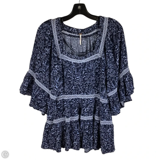 Top Short Sleeve By Free People In Blue, Size: S