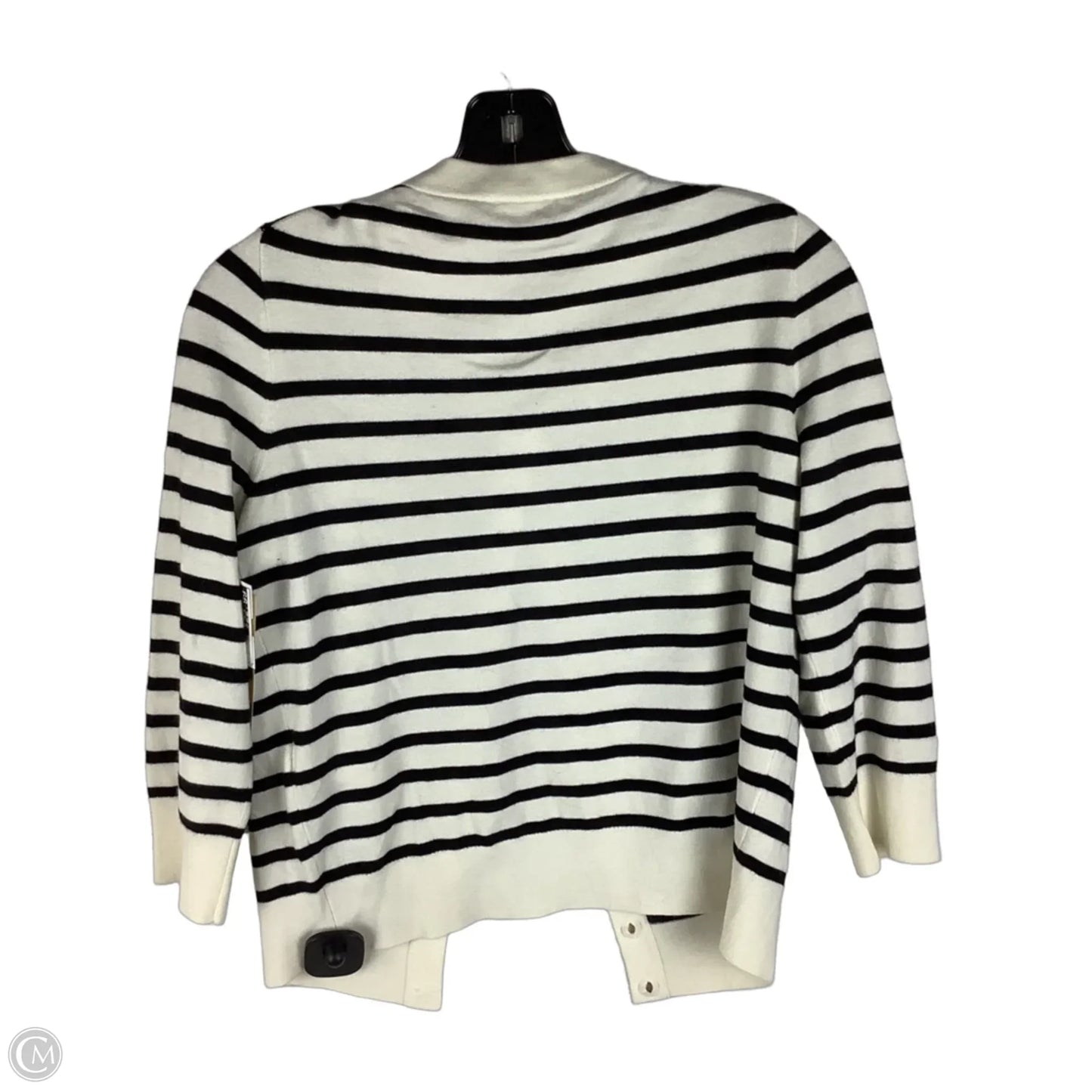 Cardigan Designer By Kate Spade In Striped Pattern, Size: S