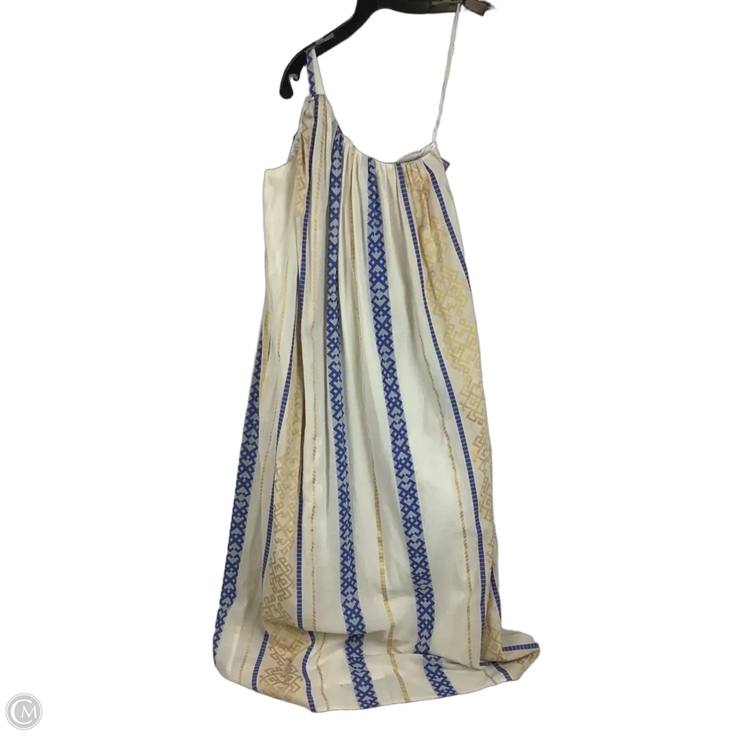 Dress Party Long By Cmc In Blue & Cream, Size: S