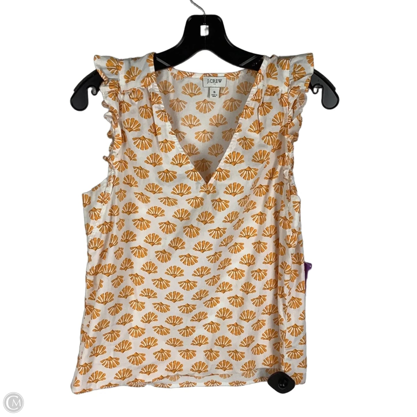 Top Sleeveless By J. Crew In Orange, Size: S