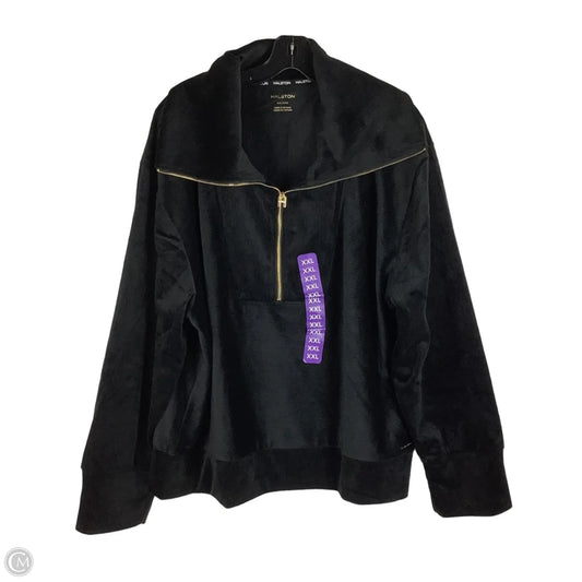 Sweatshirt Designer By Halston In Black, Size: Xxl