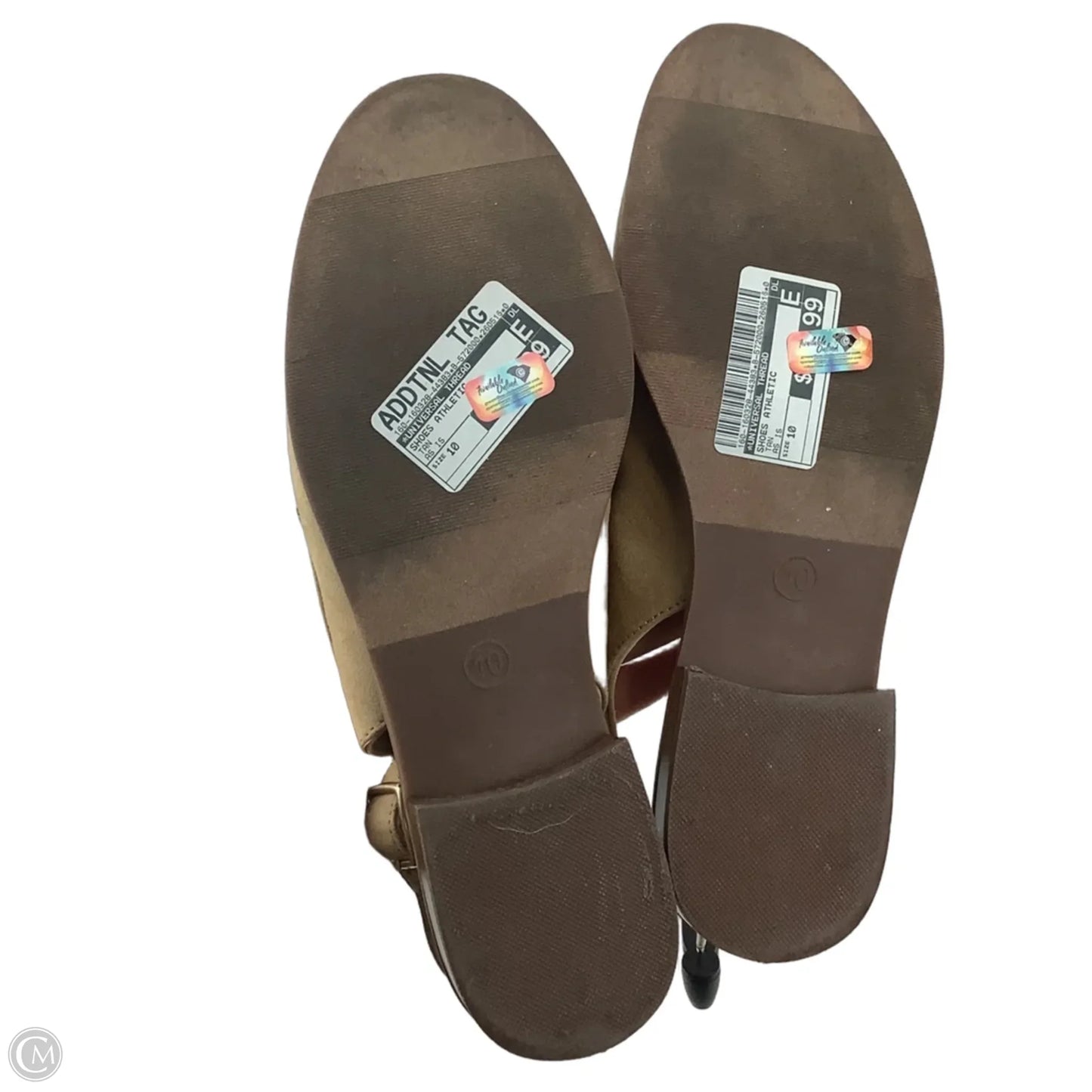 Shoes Athletic By Universal Thread In Tan, Size: 10