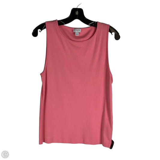 Top Sleeveless Basic By J. Crew In Pink, Size: L