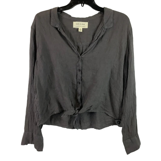 Top Long Sleeve By Cloth & Stone In Ivory, Size: M