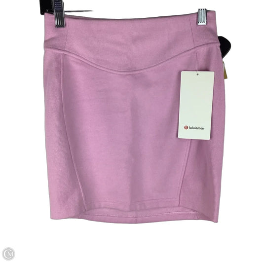 Athletic Skirt By Lululemon In Pink, Size: Xs