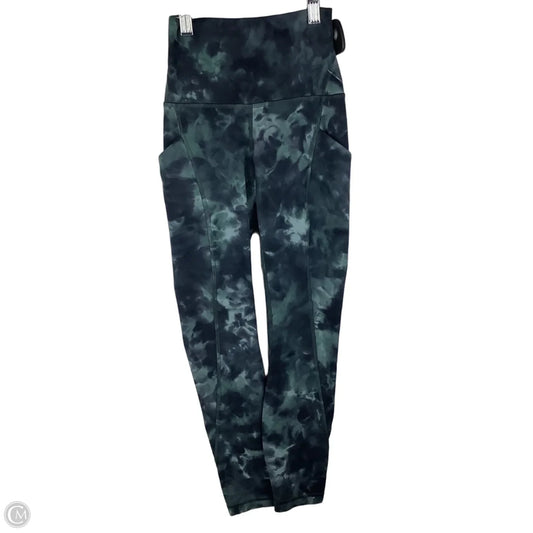 Athletic Leggings By Lululemon In Tie Dye Print, Size: 0