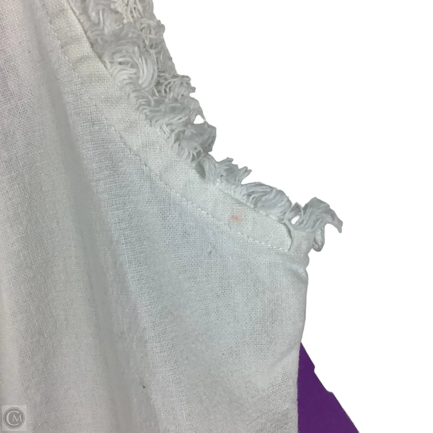 Vest Other By Free People In White Denim, Size: M