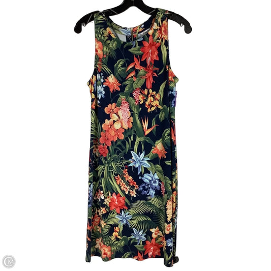 Dress Casual Midi By Tommy Bahama In Tropical Print, Size: M