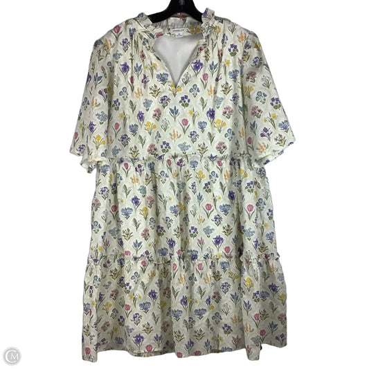 Dress Party Short By Chicsoul In Floral Print, Size: 3x