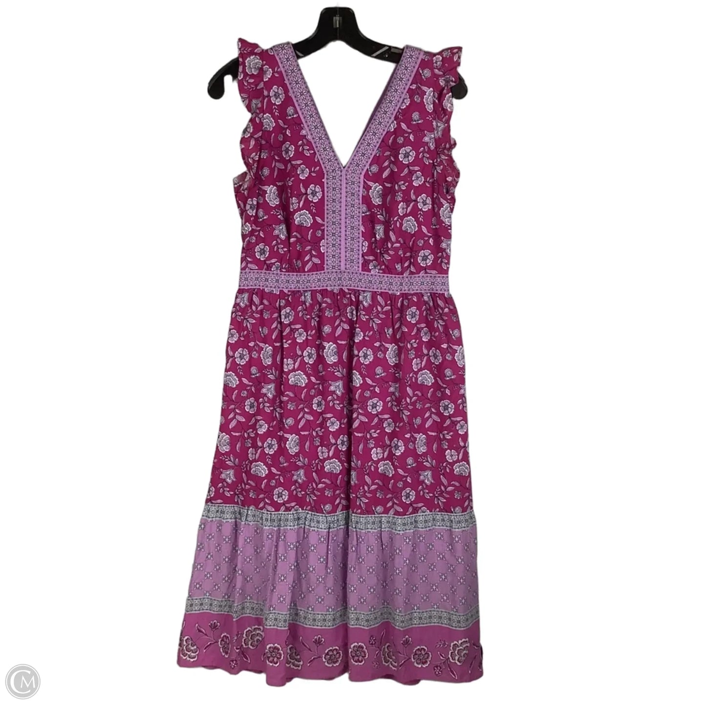 Dress Casual Maxi By Loft In Purple, Size: 6p