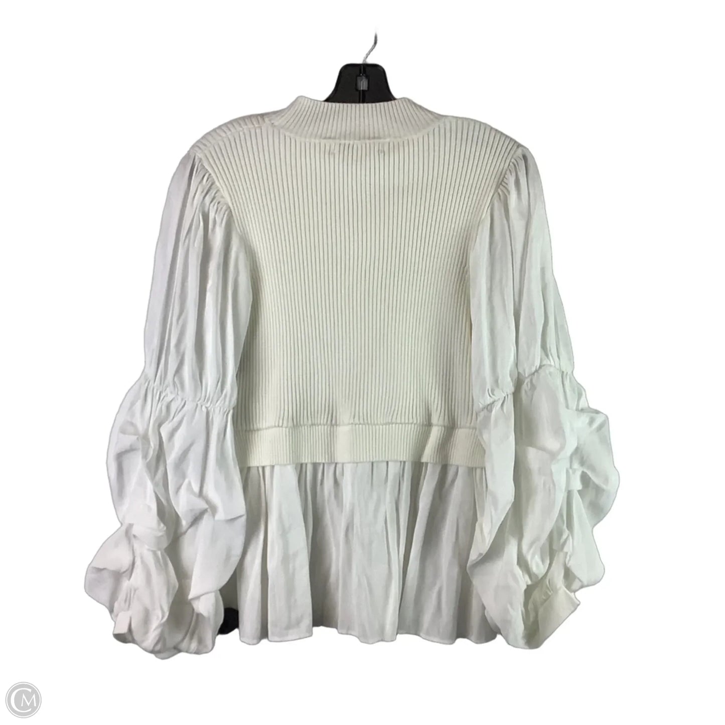 Top Long Sleeve By English Factory In White, Size: L