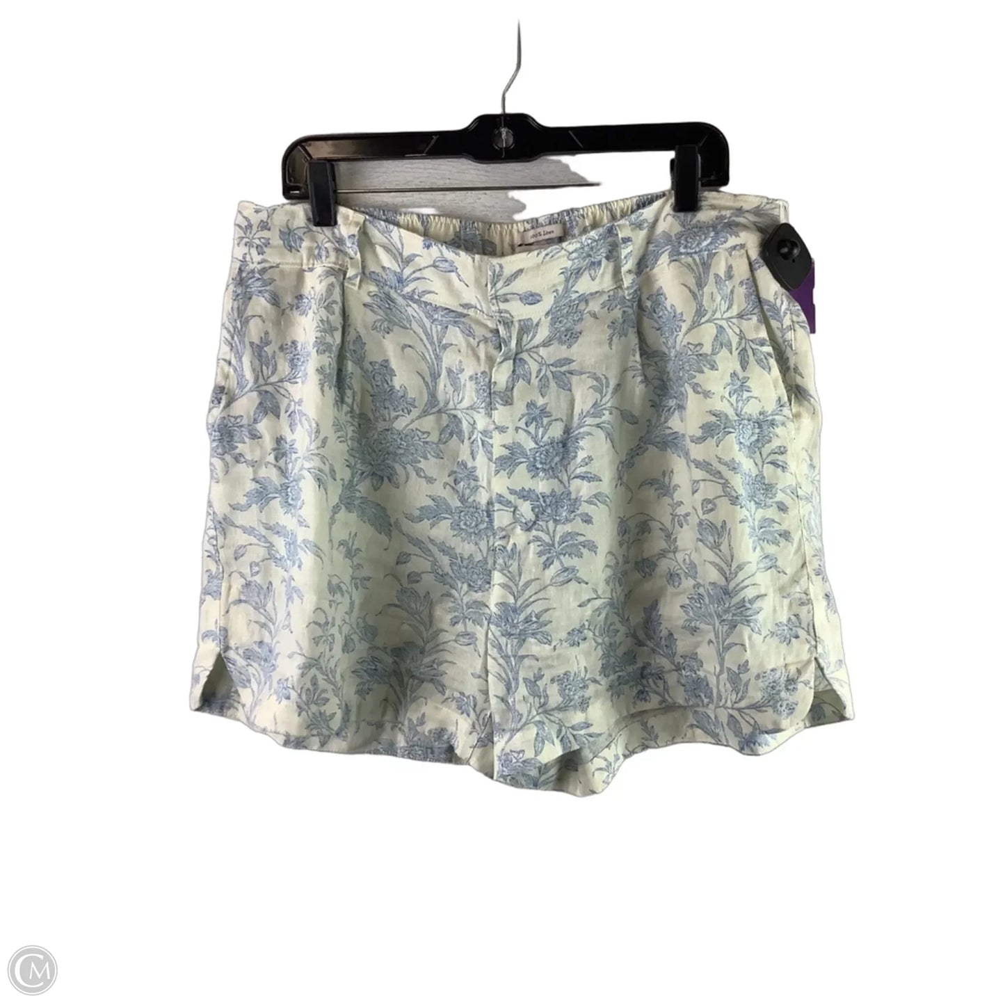 Shorts By Laura Ashley In Blue & White, Size: Xl