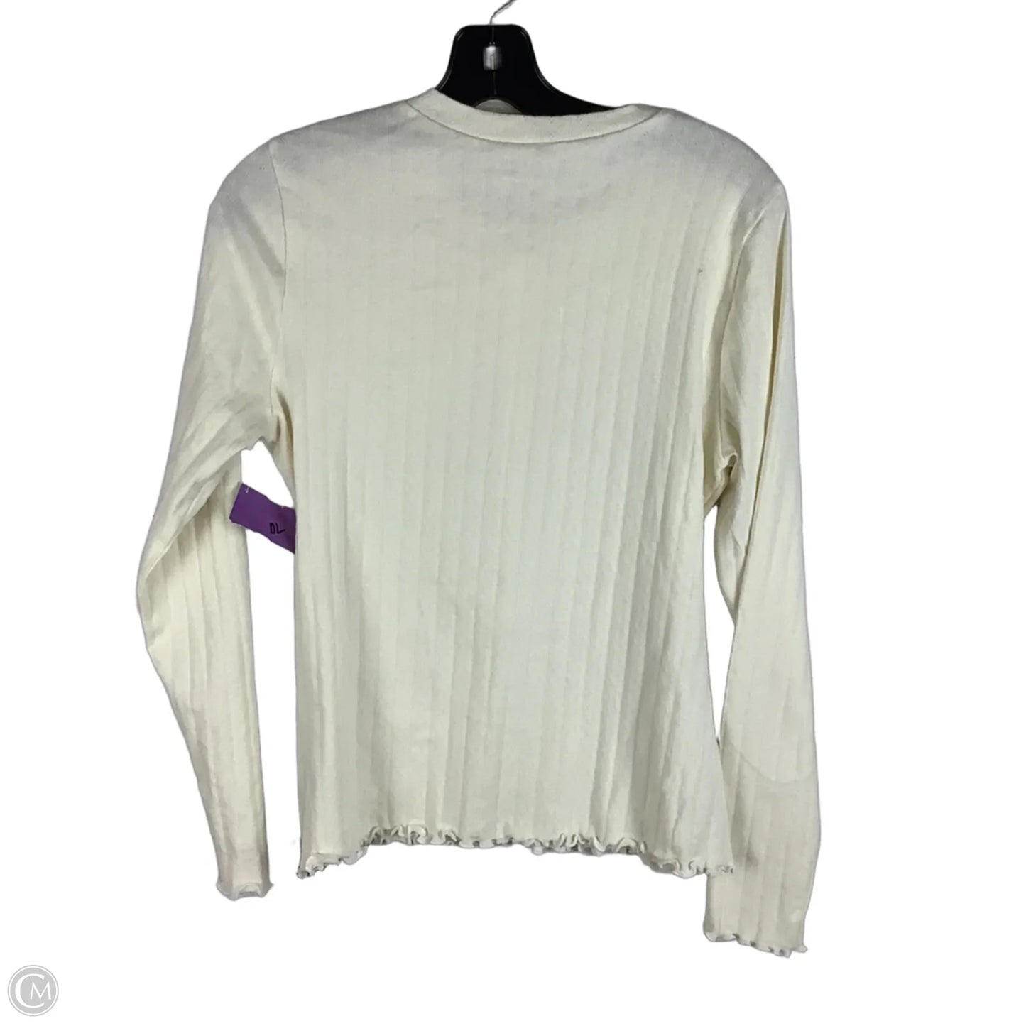 Top Long Sleeve By Reformation In White, Size: Xl