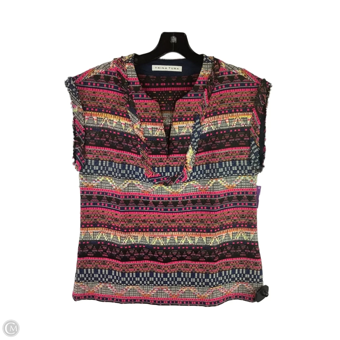 Top Short Sleeve By Trina Turk In Pink