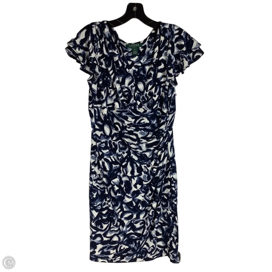 Dress Work By Ralph Lauren In Blue, Size: 10 petite