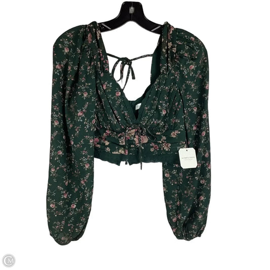 Top Long Sleeve By Altard State In Green, Size: S