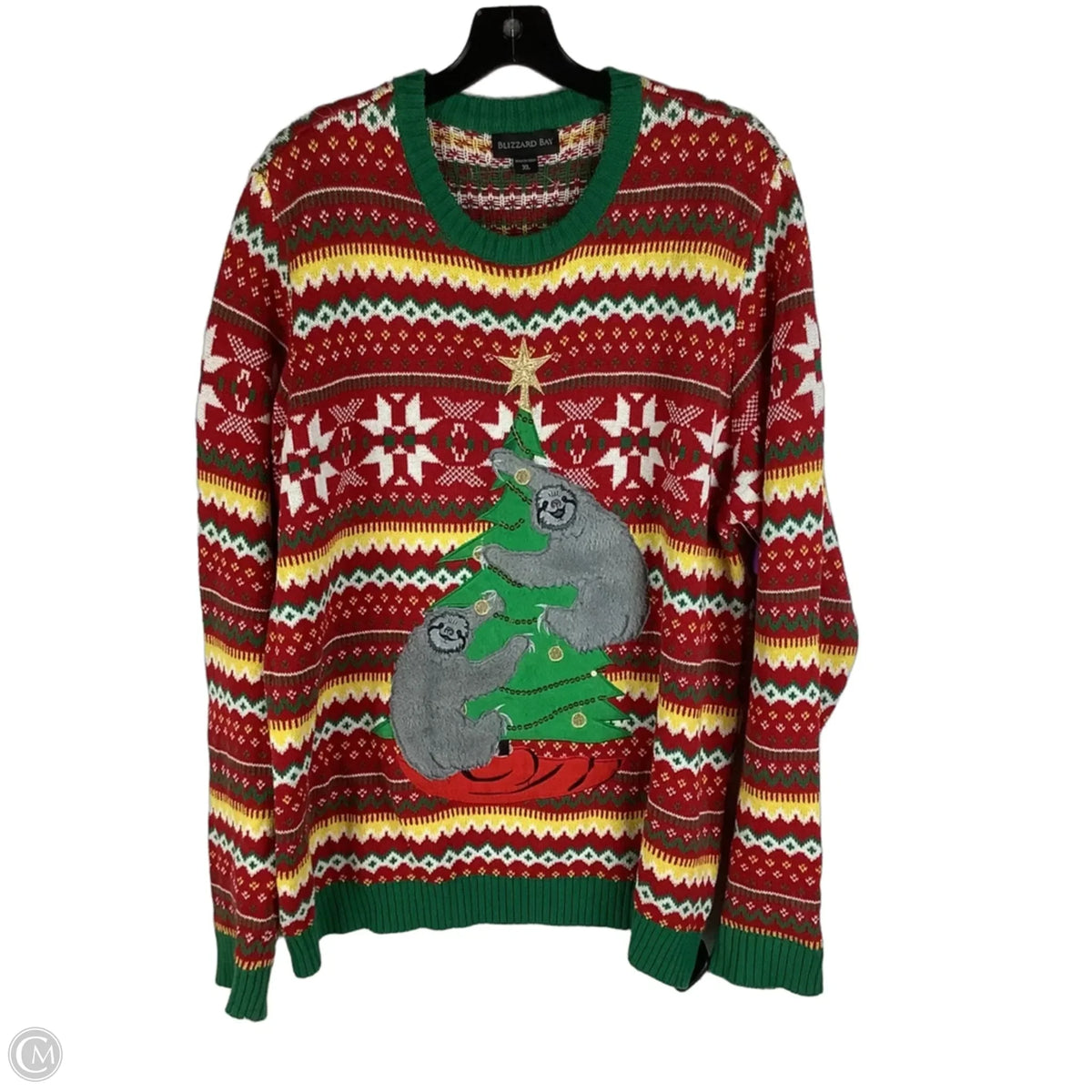 Sweater By Clothes Mentor In Red, Size: Xl