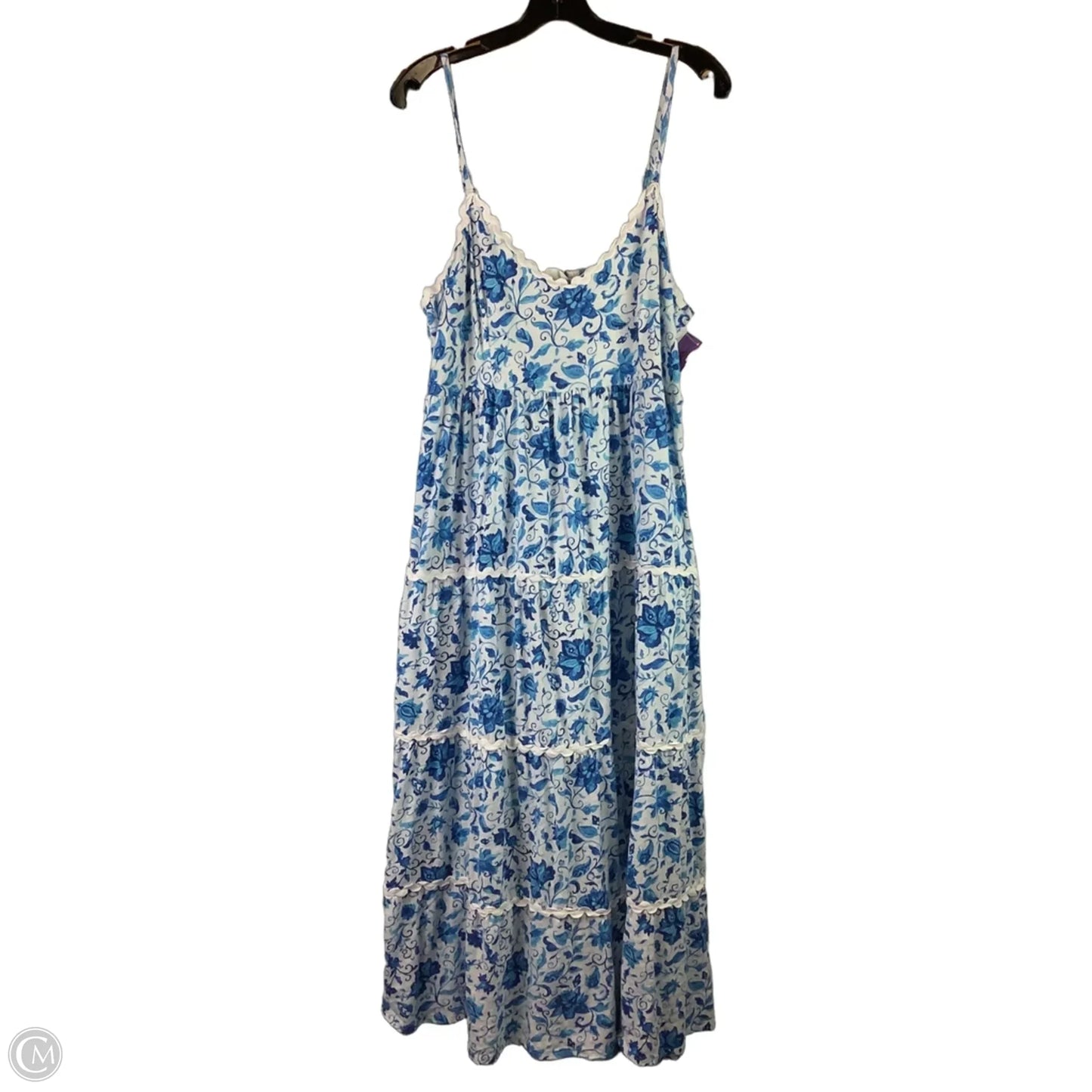 Dress Casual Maxi By Clothes Mentor In Blue, Size: Mp