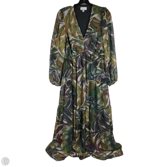 Dress Casual Maxi By Signature By Robbie Bee In Green, Size: M (10)